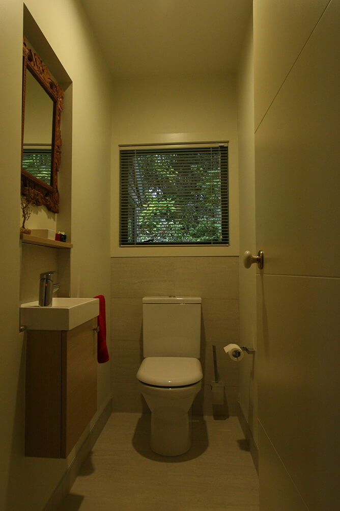 photo of renovated bathroom and toilet